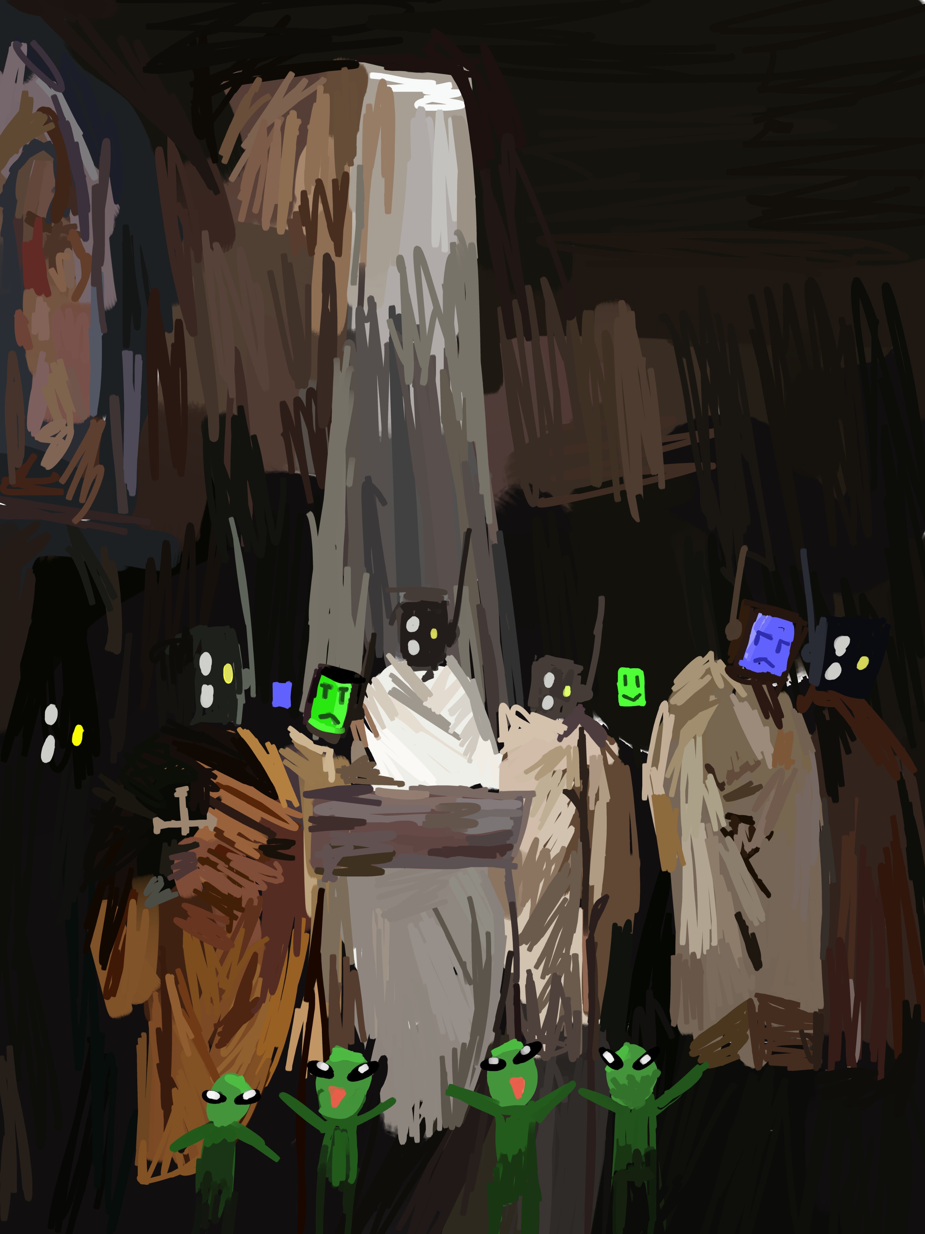 Gloop nativity scene meme