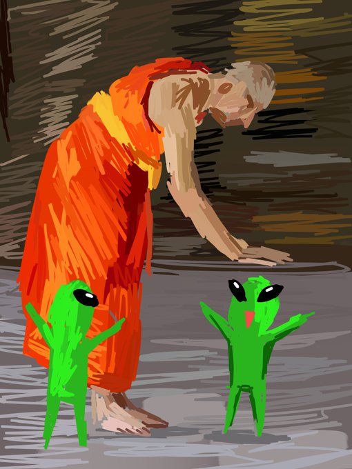 Gloop monk art meme